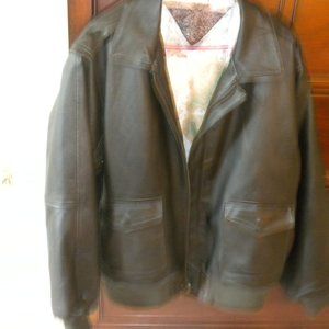 Leather BOMBER JACKET